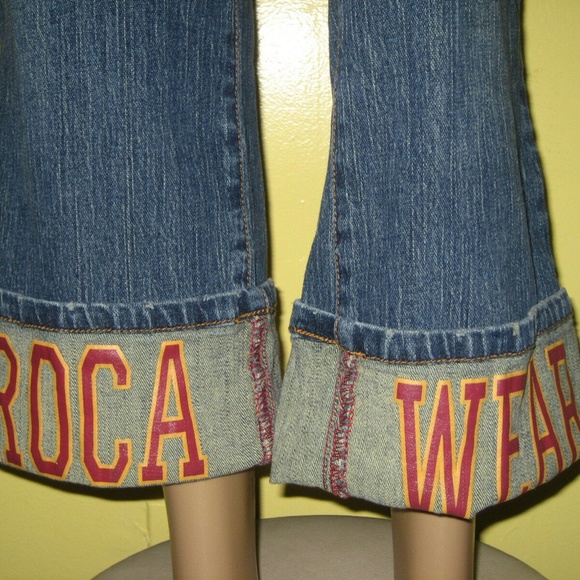 ROCAWEAR Denim 2-piece suit  Jacket and Crop Jeans PLUS SIZE 2X, 18 Y2K - Picture 8 of 17